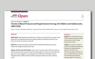 La hipertensión arterial en niños y adolescentes es un fenómeno cada vez más frecuente