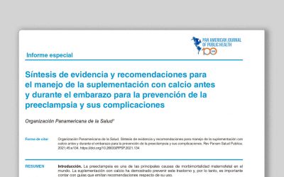 Recomendaciones desde la evidencia para la suplementación con calcio para la prevención de la preeclampsia