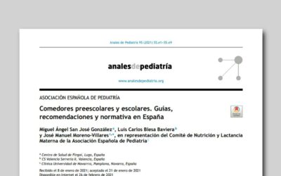 Comedores preescolares y escolares. Guías, recomendaciones y normativa en España
