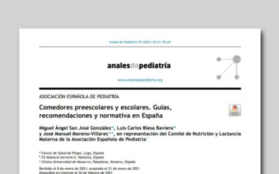 Comedores preescolares y escolares. Guías, recomendaciones y normativa en España