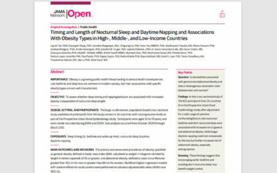 Timing and length of nocturnal sleep and daytime napping and associations with obesity types in high-, middle-, and low-income countries