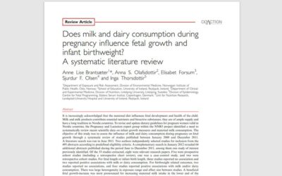 Does milk and dairy consumption during pregnancy influence fetal growth and infant birthweight?