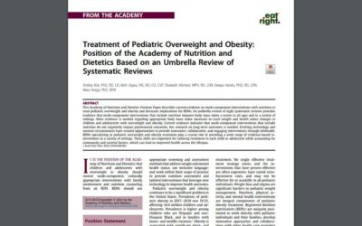 Treatment of Pediatric Overweight and Obesity: Position of the Academy of Nutrition and Dietetics Based on an Umbrella Review of Systematic Reviews