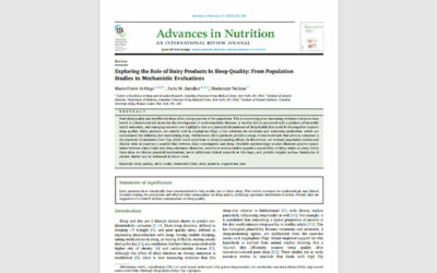 La leche de vaca y sus productos mejoran de manera significativa la calidad del sueño