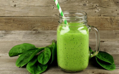 Smoothie verde con proteína
